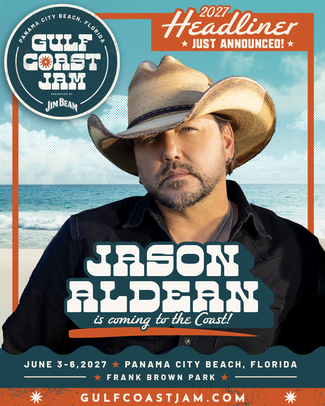 Gulf Coast Jam 2027 Headliner Announcement - Jason Aldean