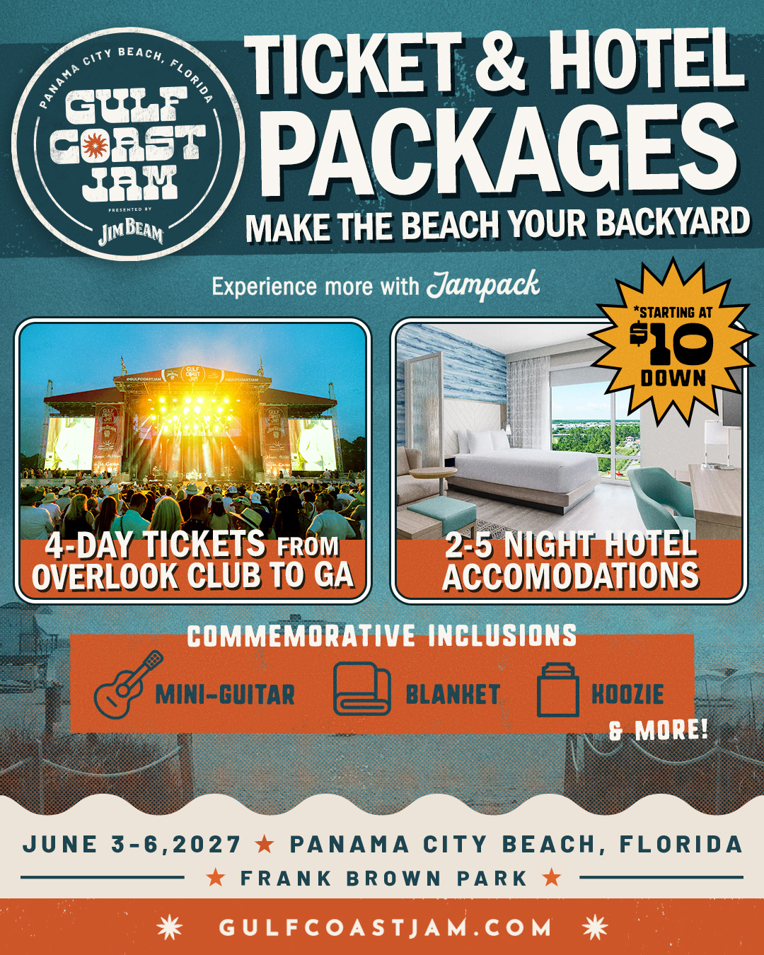 Gulf Coast Jam 2027 Ticket & Hotel Packages